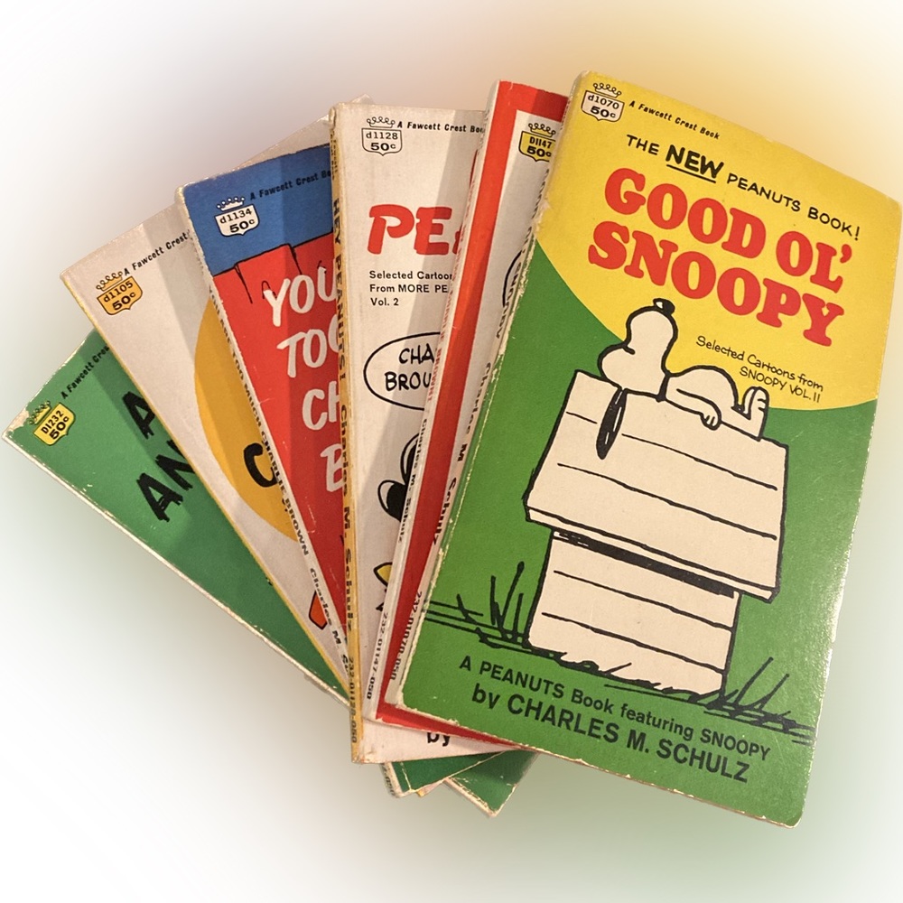 Vintage Fawcett Crest Peanuts/Snoopy Books Lot of 6